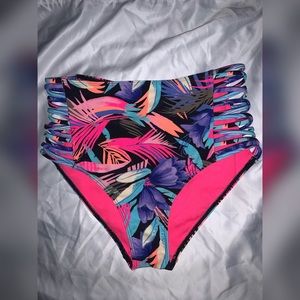 Hollister High Waist Floral Bikini Bottom